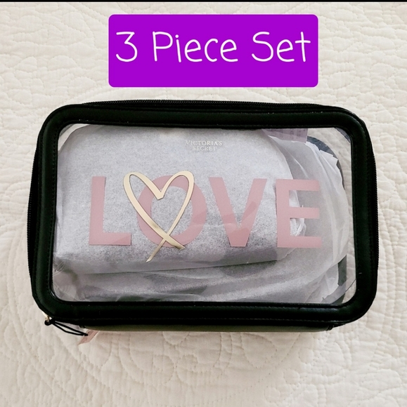Victoria's Secret Handbags - ‼️NWT 💄🧴💗 Victoria Secret LOVE Backstage Trio